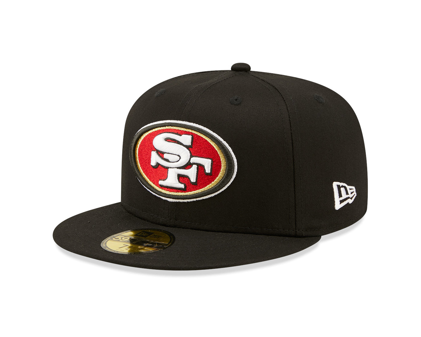 Side Patch 59Fifty Fitted Cap San Francisco 49'ers - Black - Headz Up 