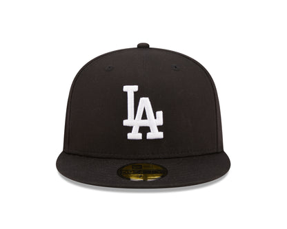 Side Patch 59Fifty Fitted Cap Los Angeles Dodgers - Black - Headz Up 