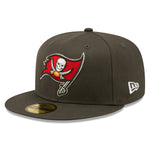 Side Patch 59Fifty Fitted Cap Tampa Bay Buccaneers - Dark Grey - Headz Up 