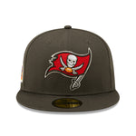 Side Patch 59Fifty Fitted Cap Tampa Bay Buccaneers - Dark Grey - Headz Up 