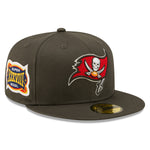 Side Patch 59Fifty Fitted Cap Tampa Bay Buccaneers - Dark Grey - Headz Up 