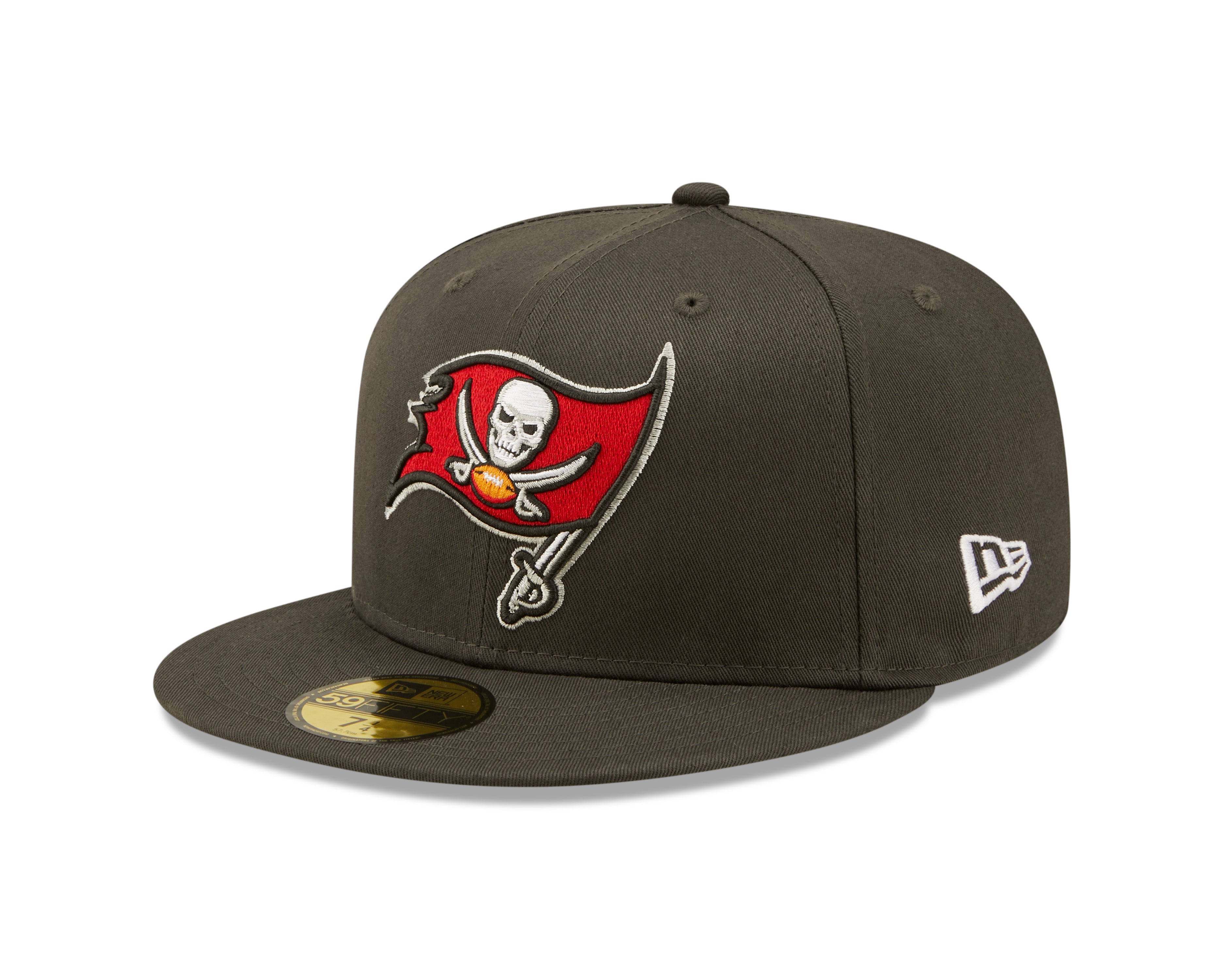 Side Patch 59Fifty Fitted Cap Tampa Bay Buccaneers - Dark Grey - Headz Up 