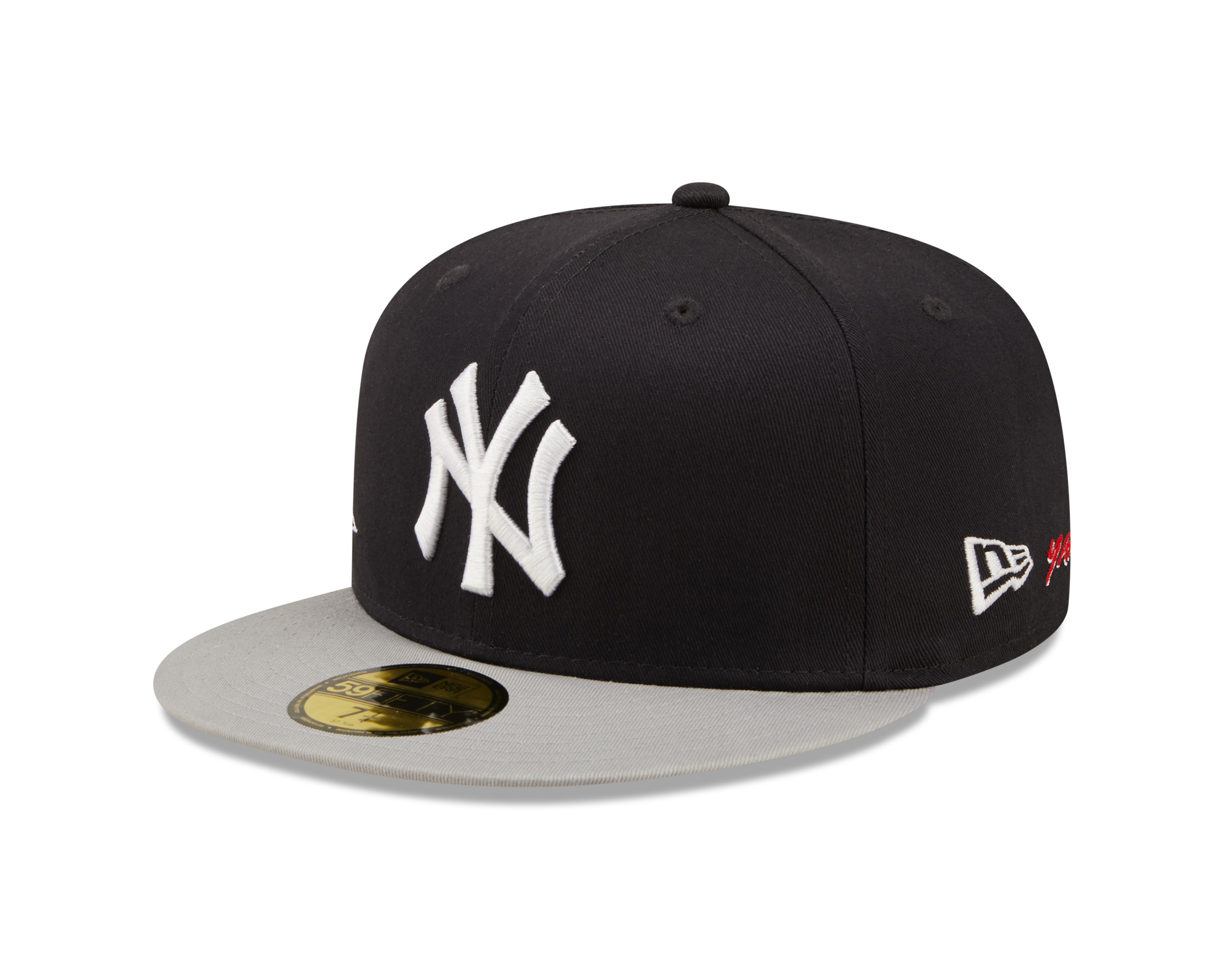 New York Yankees 59Fifty Fitted Team City Patch - Navy/Grey - Headz Up 