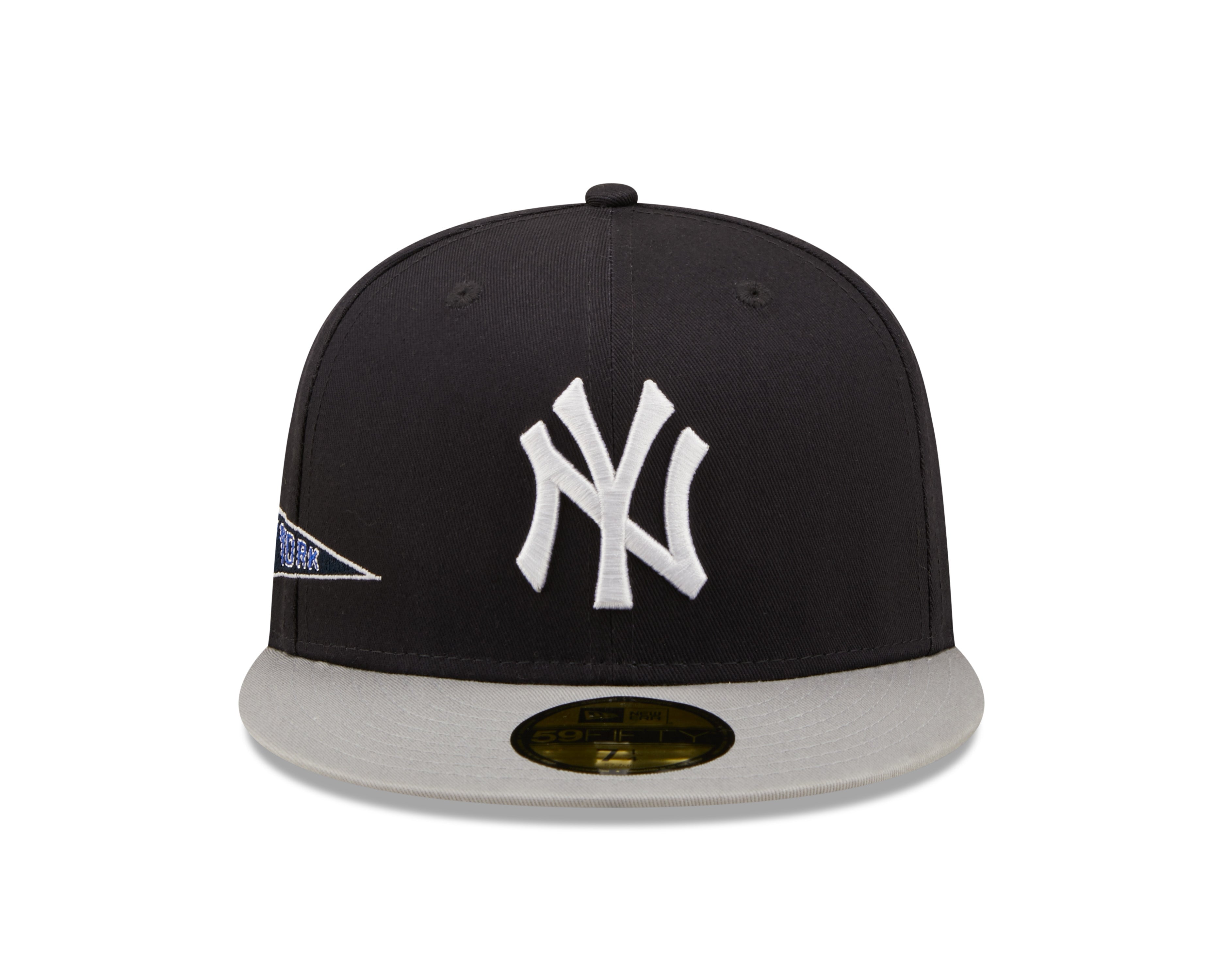 New York Yankees 59Fifty Fitted Team City Patch - Navy/Grey - Headz Up 