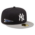 New York Yankees 59Fifty Fitted Team City Patch - Navy/Grey - Headz Up 