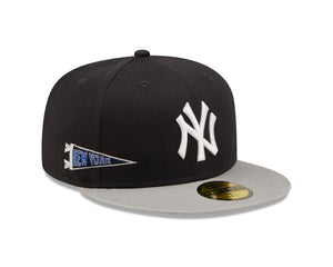 New York Yankees 59Fifty Fitted Team City Patch - Navy/Grey - Headz Up 
