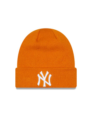 League Essentials Cuff Beanie New York Yankees - Rust/White - Headz Up 