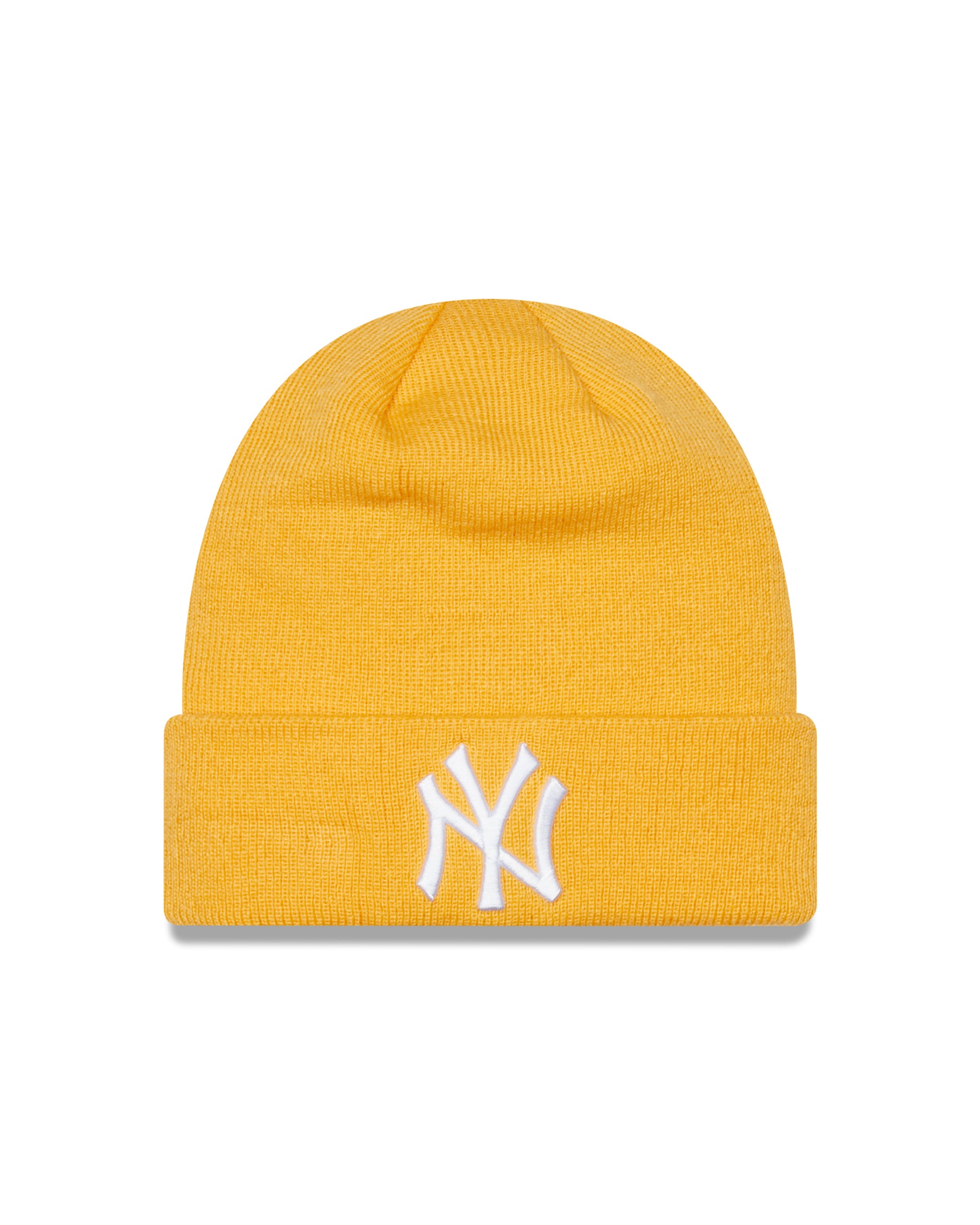 League Essentials Cuff Beanie New York Yankees - Yellow/White - Headz Up 