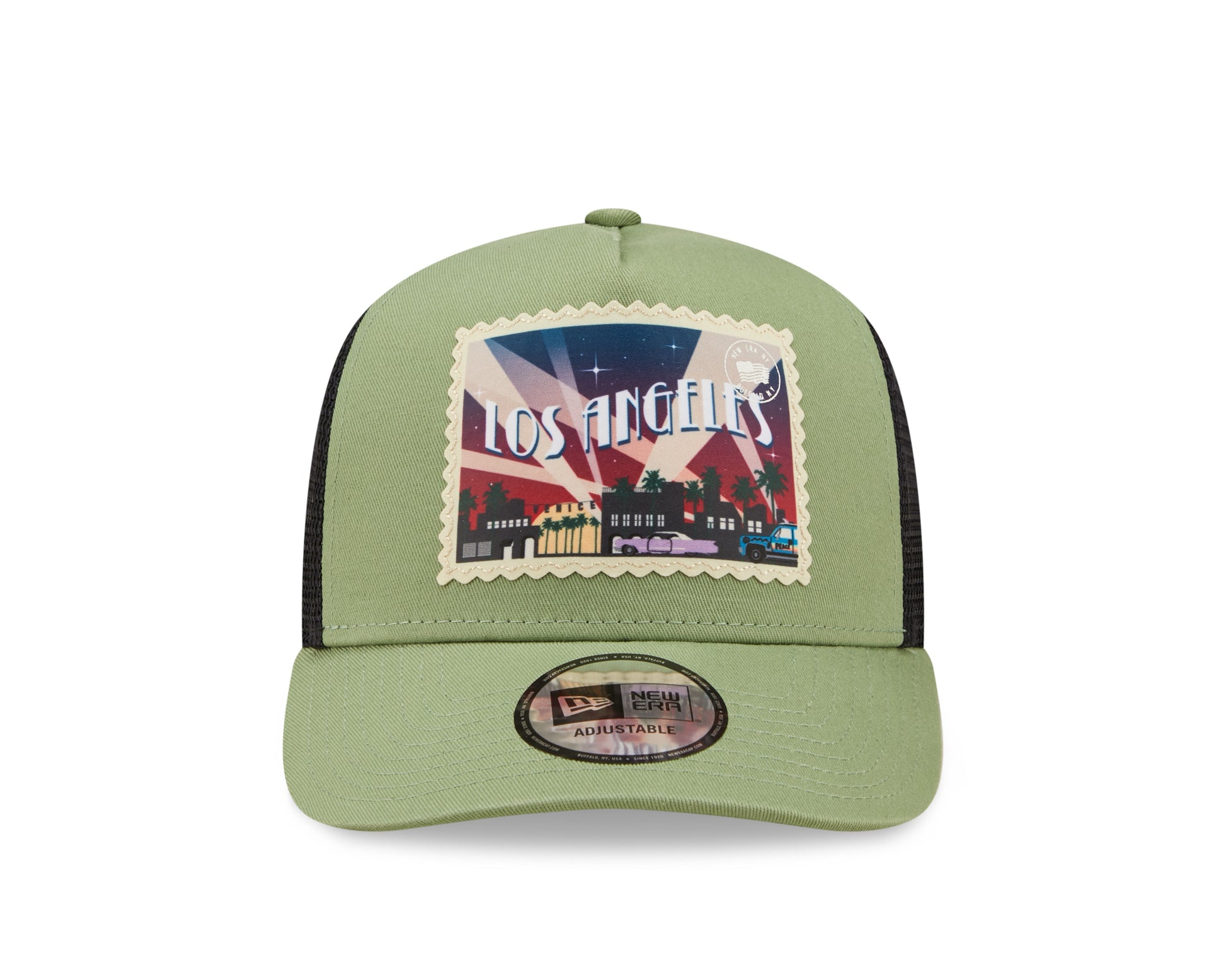 New Era Postcard Trucker Cap - Green - Headz Up 