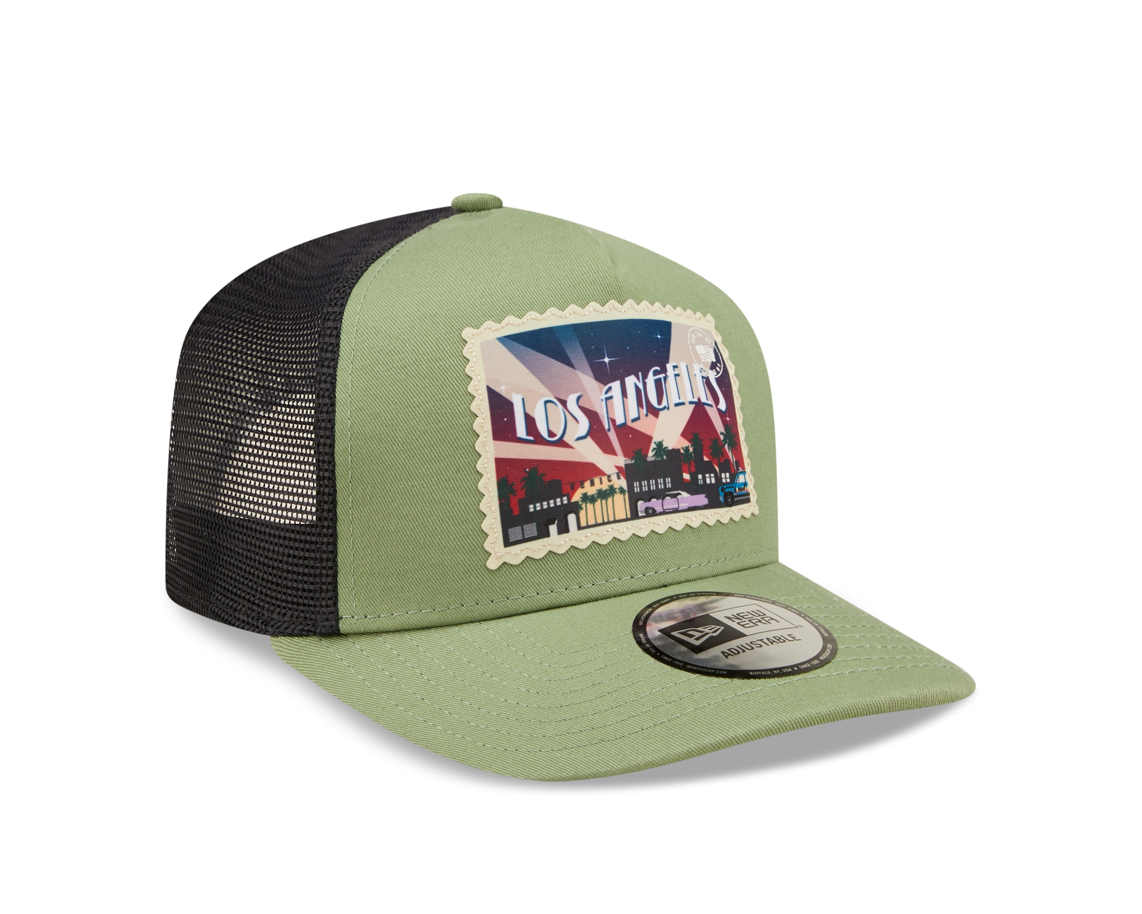 New Era Postcard Trucker Cap - Green - Headz Up 
