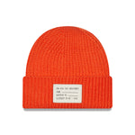 Wool Mix Short Cuff Beanie - Orange - Headz Up 
