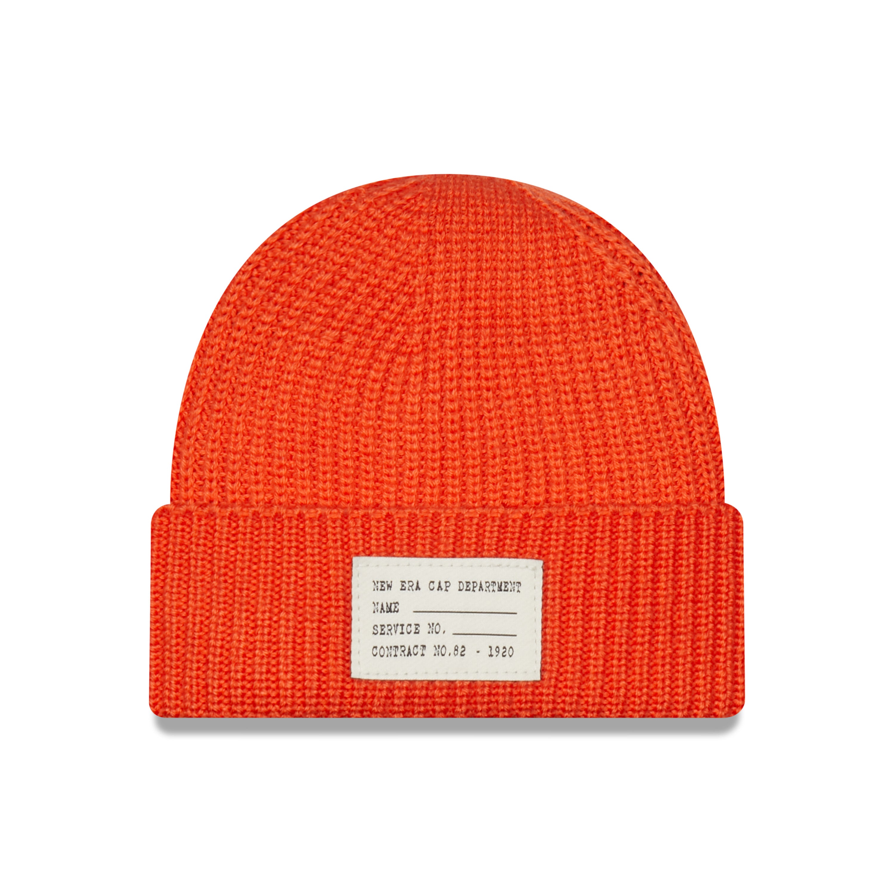 Wool Mix Short Cuff Beanie - Orange - Headz Up 