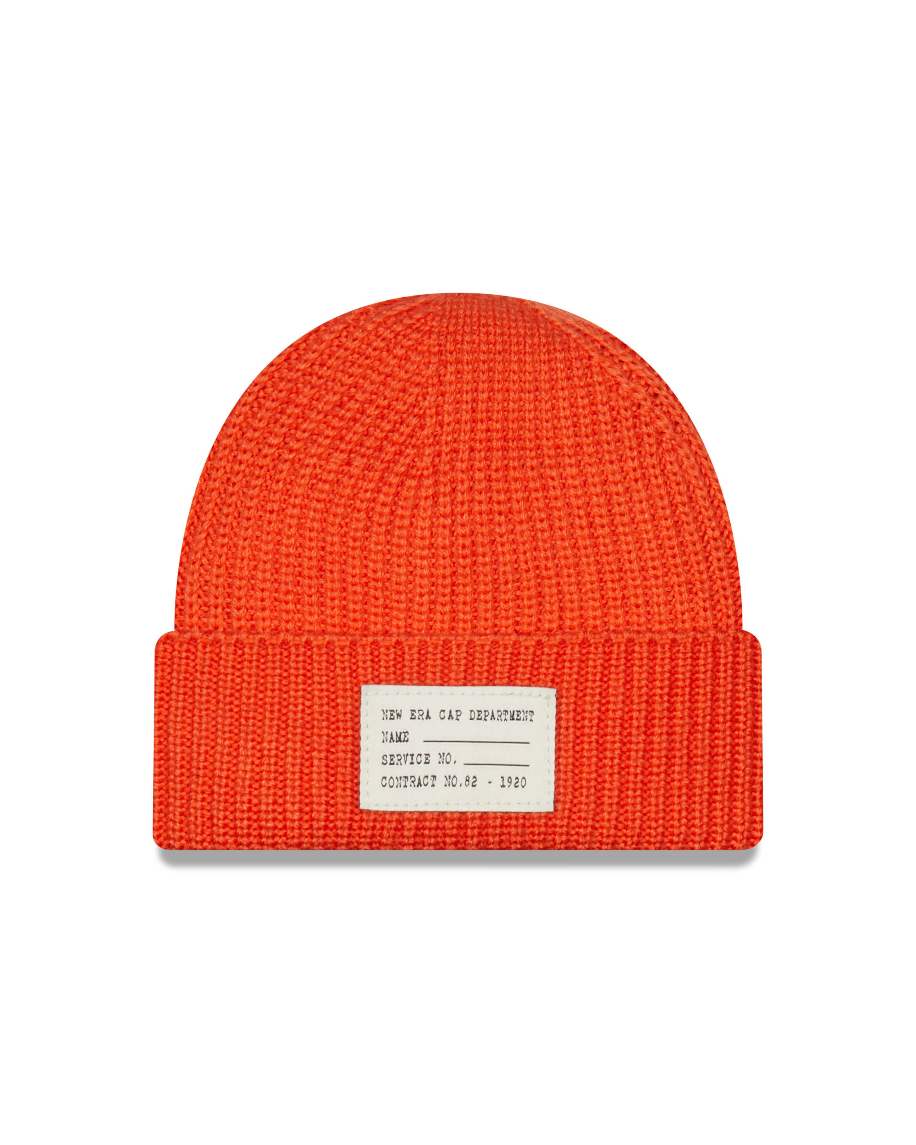 Wool Mix Short Cuff Beanie - Orange - Headz Up 