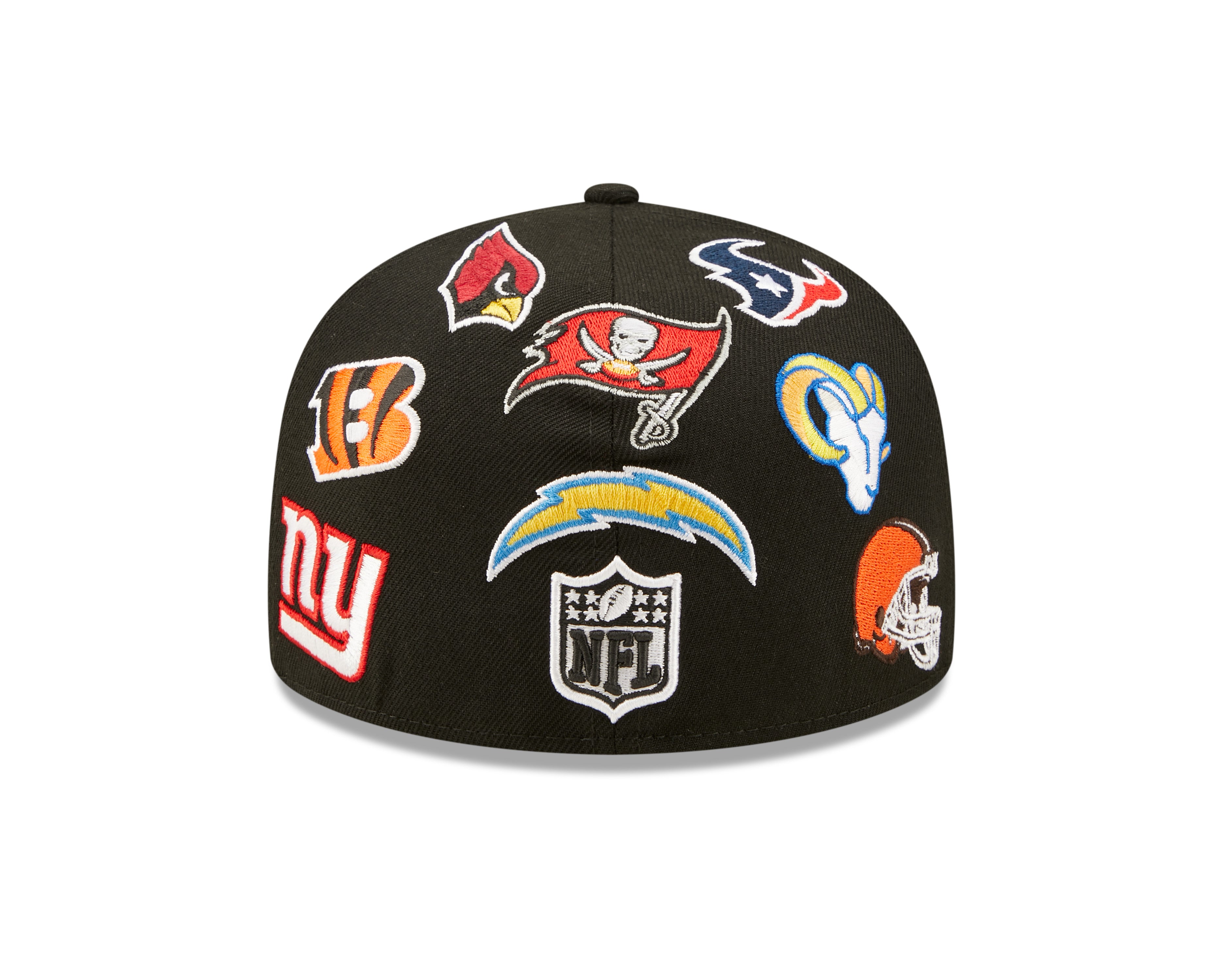 59Fifty Fitted ALL OVER PATCH NFL - Black - Headz Up 