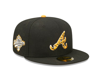 59Fifty Fitted Cap Atlanta Braves Tigerfill - Black - Headz Up 