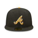 59Fifty Fitted Cap Atlanta Braves Tigerfill - Black - Headz Up 