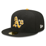59Fifty Fitted Cap Oakland Athletics Tigerfill - Black - Headz Up 