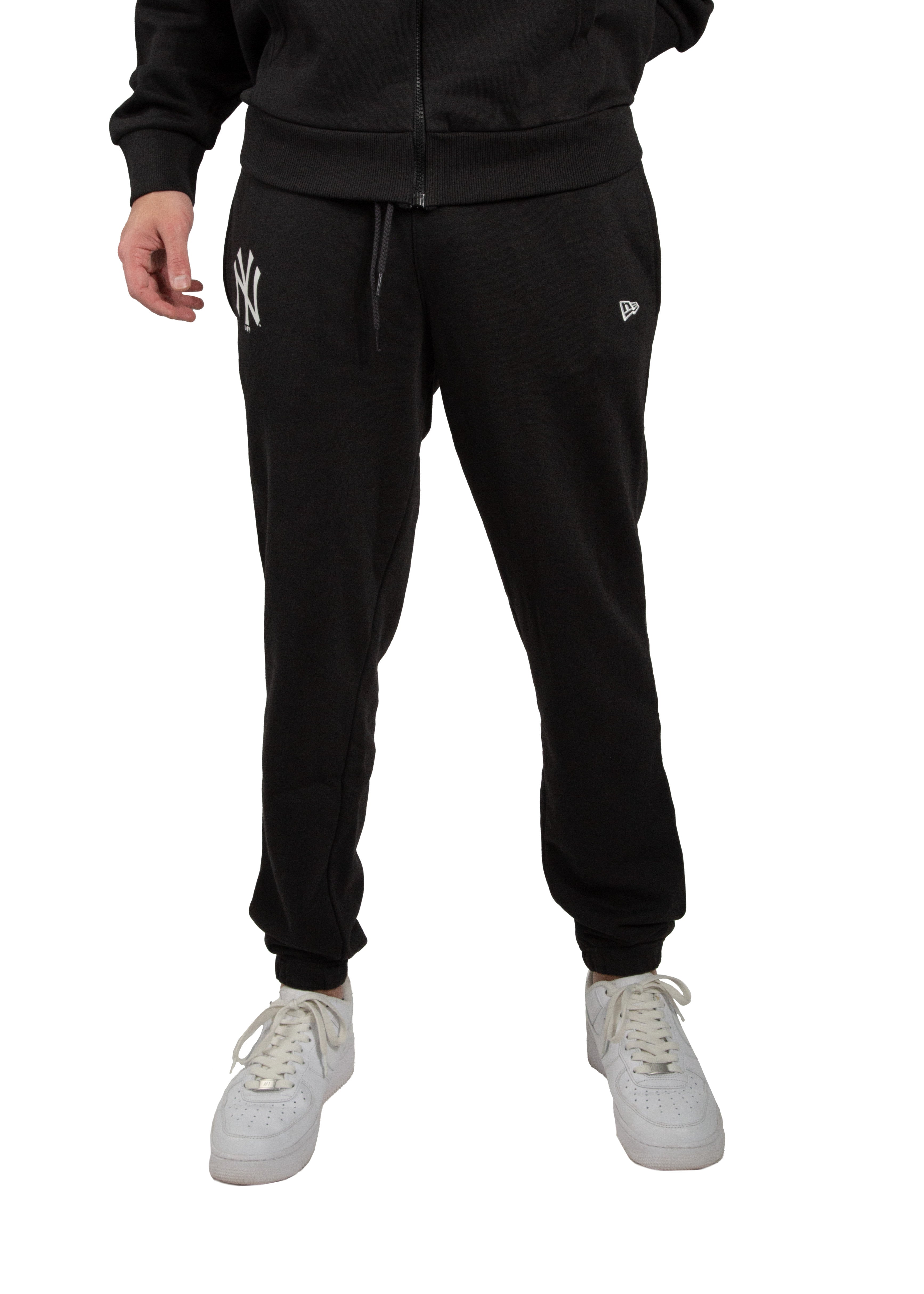 New York Yankees Team Logo Jogger Pants - Black - Headz Up 