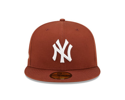 PATCH 59Fifty Fitted New York Yankees - Light Brown - Headz Up 