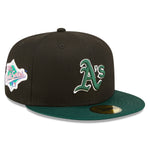 59Fifty Fitted Cap Oakland Athletics World Series 1989 - Black/Green - Headz Up 