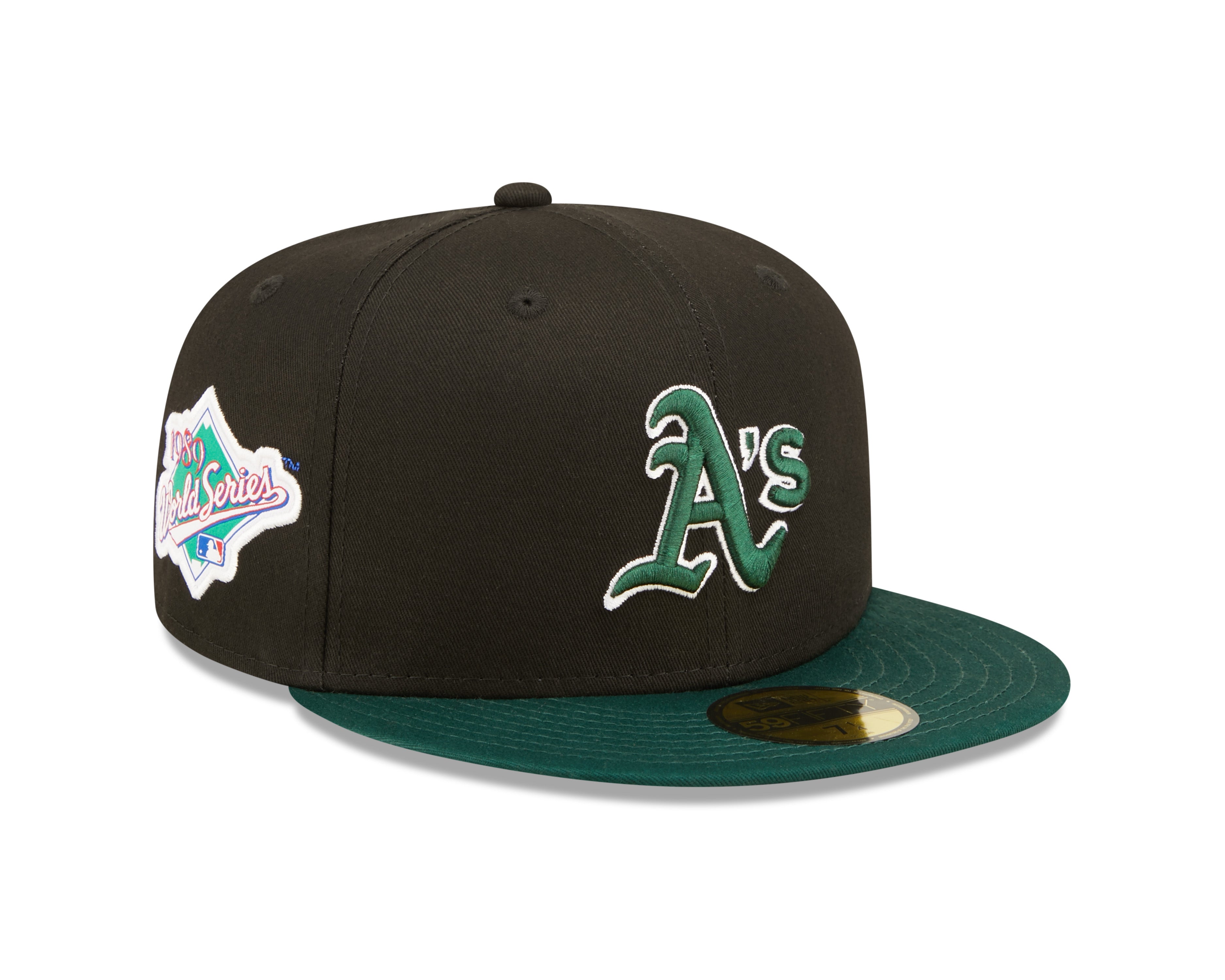59Fifty Fitted Cap Oakland Athletics World Series 1989 - Black/Green - Headz Up 
