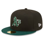 59Fifty Fitted Cap Oakland Athletics World Series 1989 - Black/Green - Headz Up 