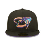 Team Color Split 59fifty Fitted Cap Arizona Diamondbacks - Black - Headz Up 