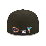 Team Color Split 59fifty Fitted Cap Arizona Diamondbacks - Black - Headz Up 