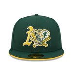 Team Color Split 59fifty Fitted Cap Oakland Athletics - Green - Headz Up 