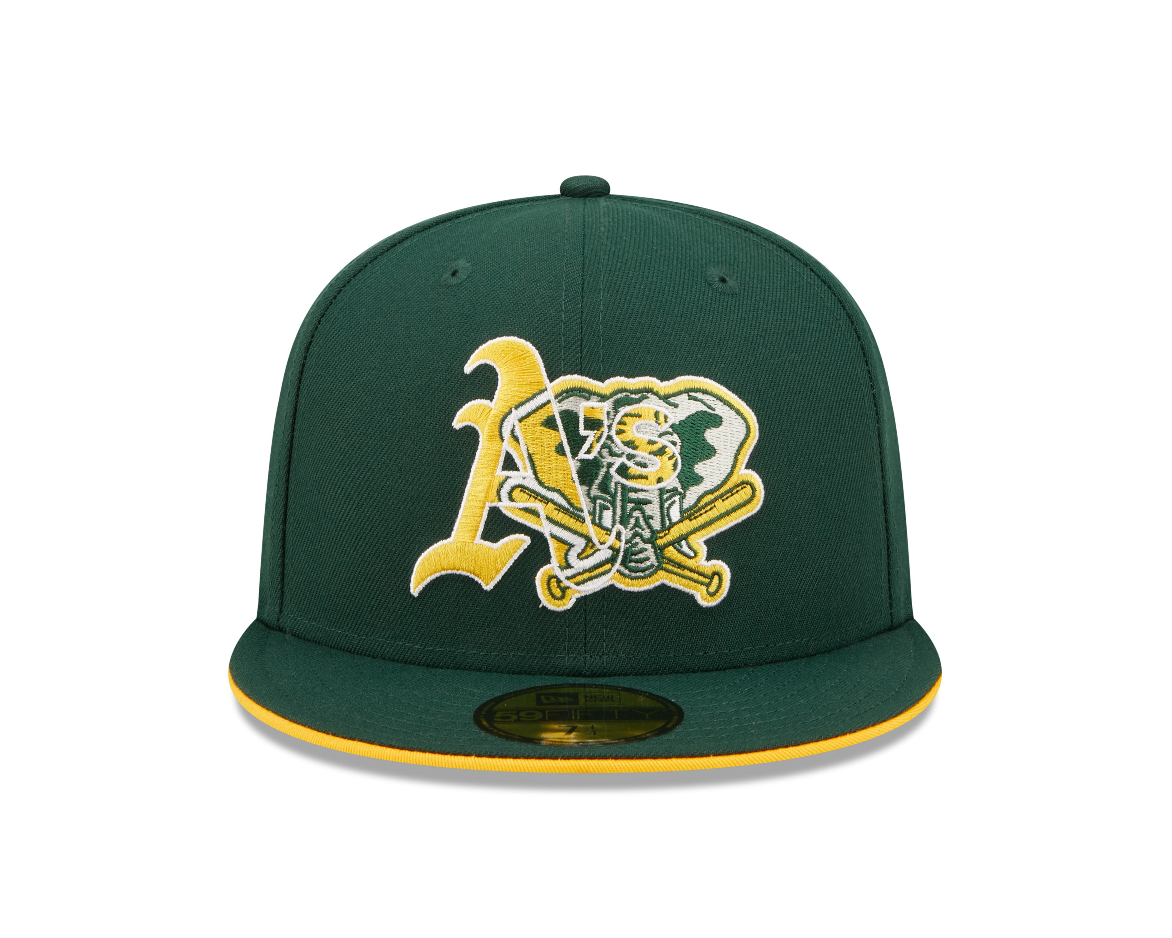 Team Color Split 59fifty Fitted Cap Oakland Athletics - Green - Headz Up 