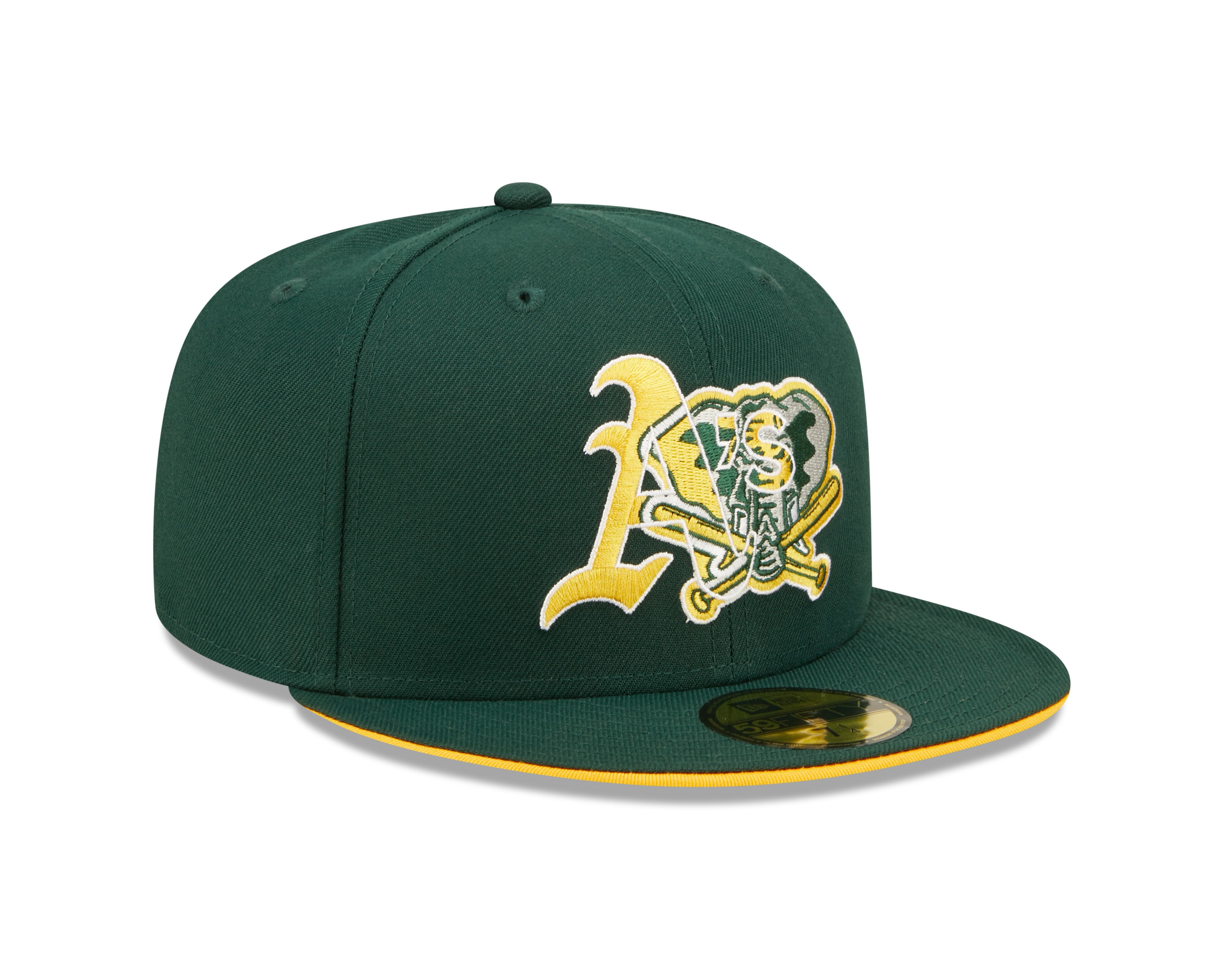 Team Color Split 59fifty Fitted Cap Oakland Athletics - Green - Headz Up 