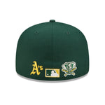 Team Color Split 59fifty Fitted Cap Oakland Athletics - Green - Headz Up 
