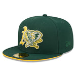 Team Color Split 59fifty Fitted Cap Oakland Athletics - Green - Headz Up 