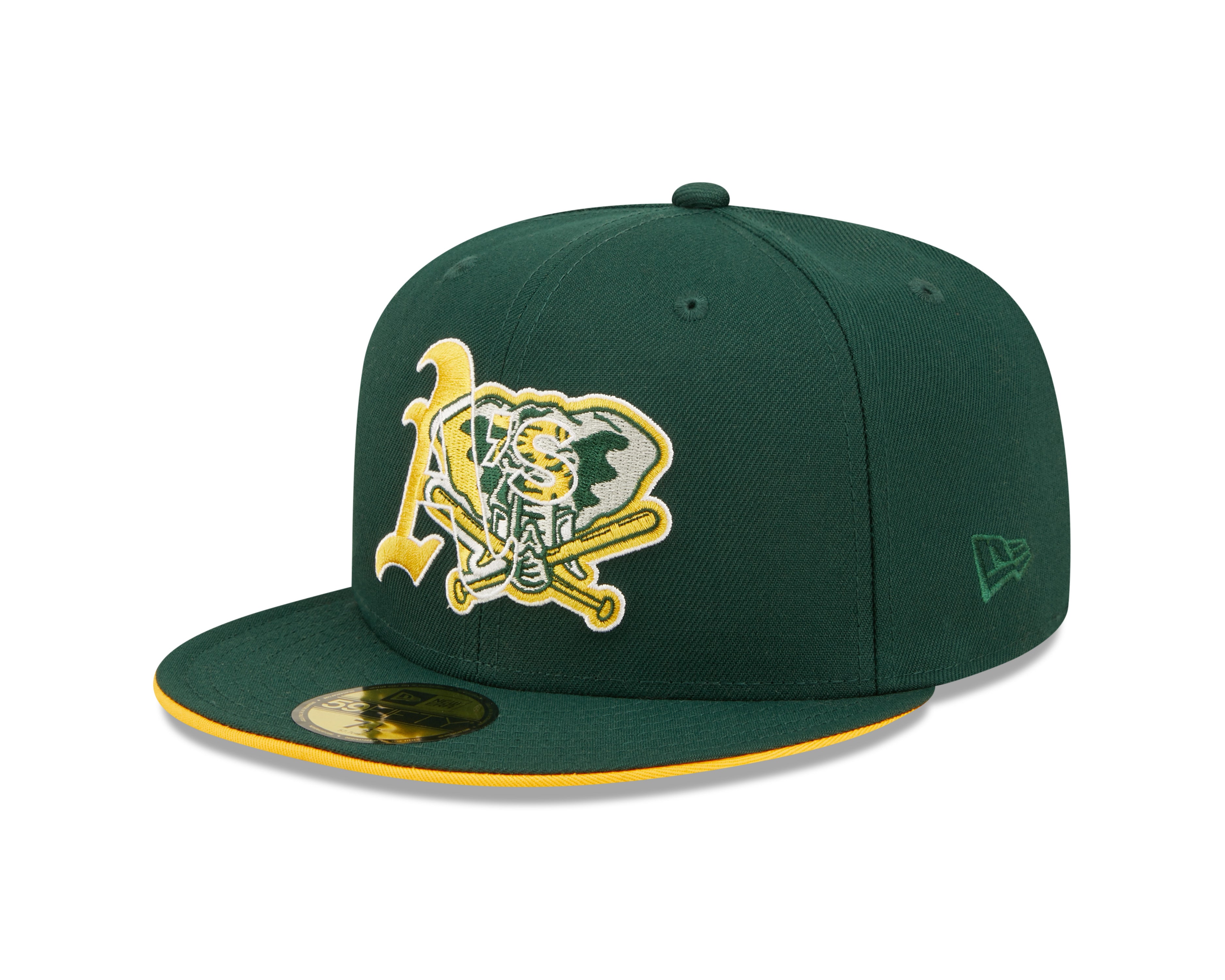 Team Color Split 59fifty Fitted Cap Oakland Athletics - Green - Headz Up 