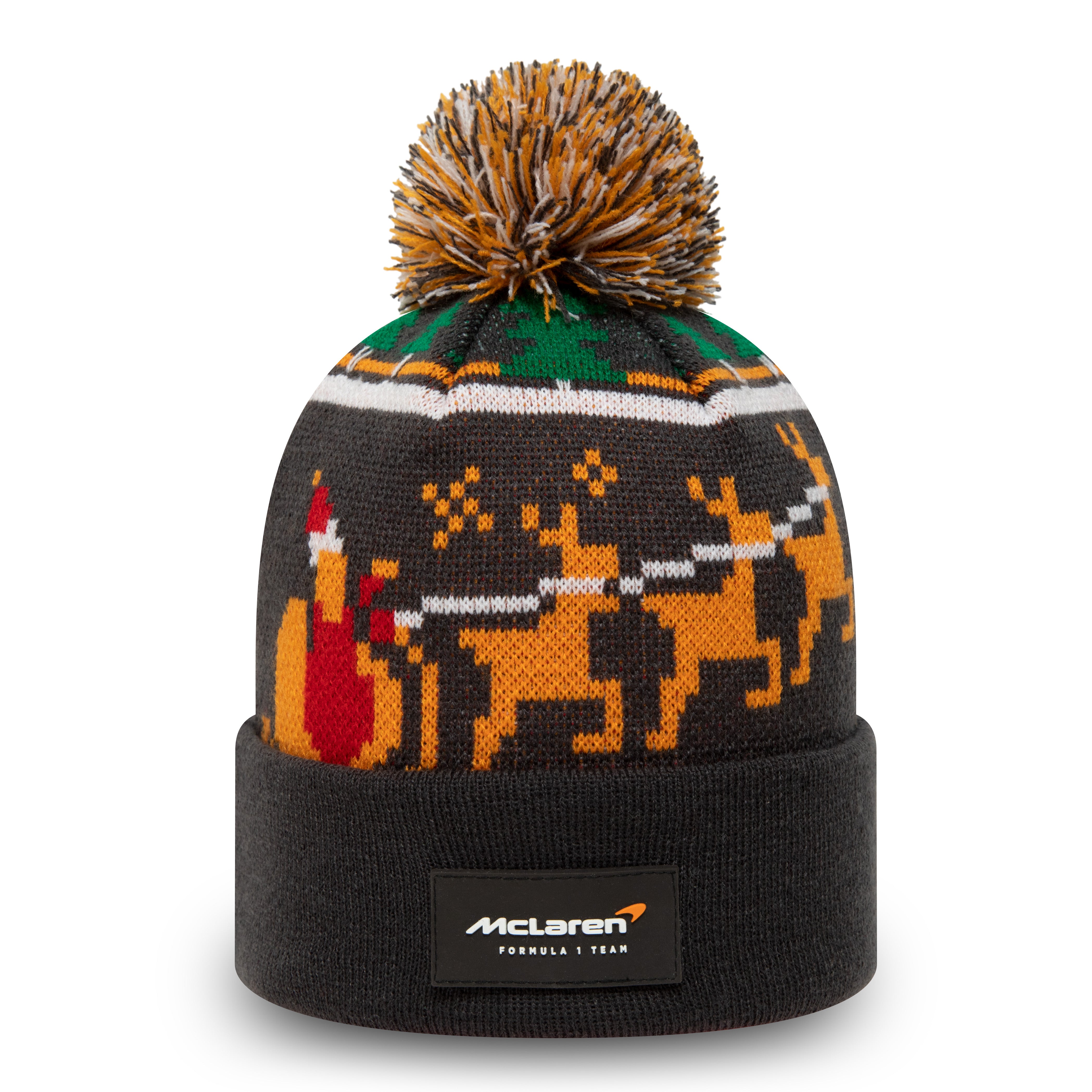 XMAS Bobble Beanie MCLAREN - Black - Headz Up 