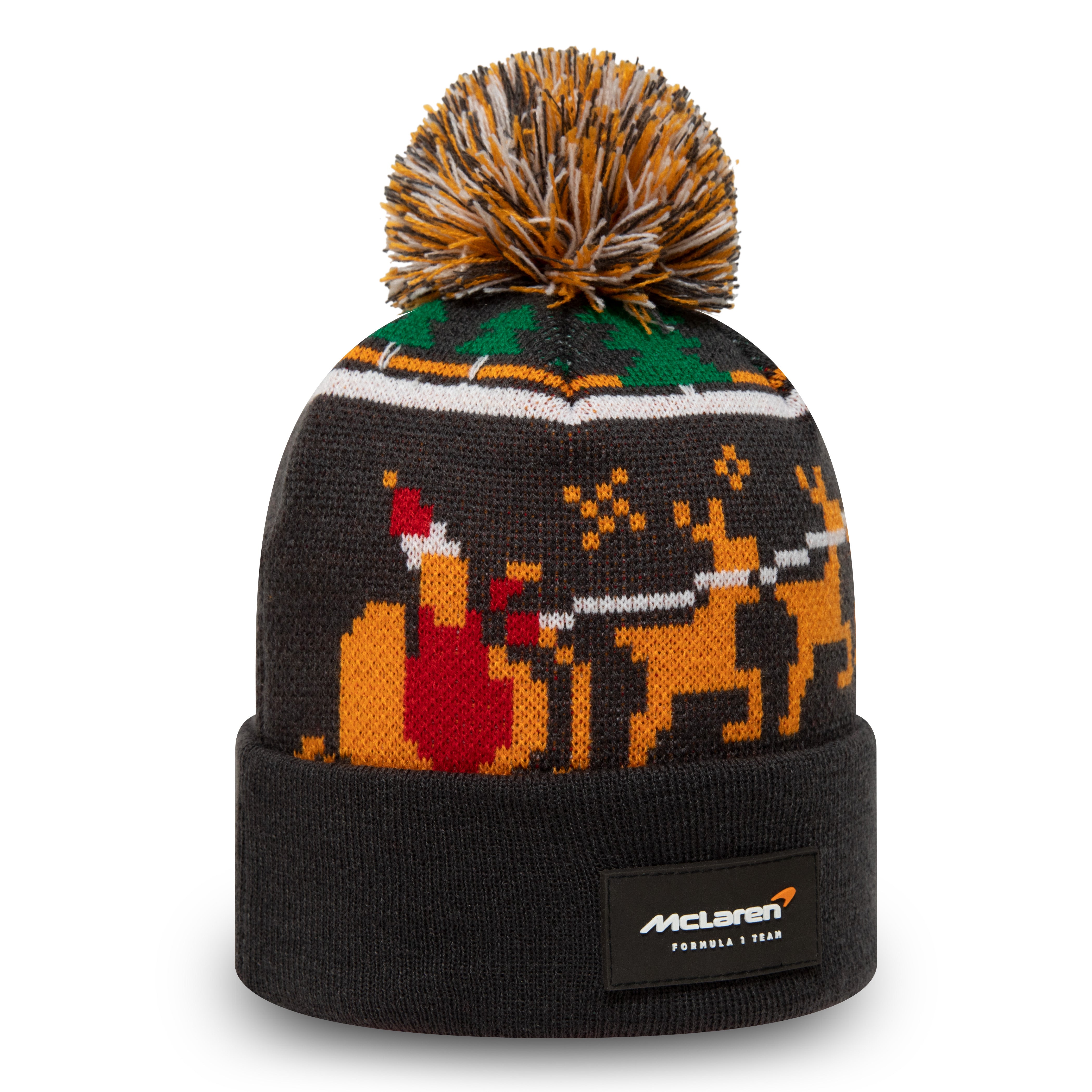 XMAS Bobble Beanie MCLAREN - Black - Headz Up 
