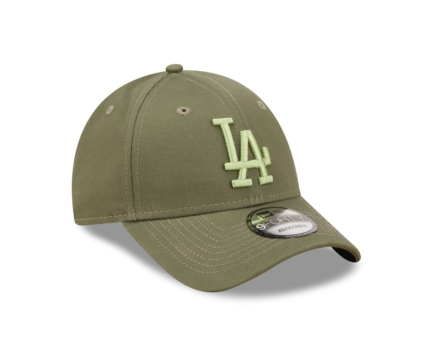 Los Angeles Dodgers 9Forty Cap League Essentials - Olive/Light Green - Headz Up 