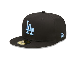 59Fifty Fitted Cap League Essential Los Angeles Dodgers - Black/Sky Blue - Headz Up 