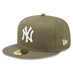 59Fifty Fitted Cap League Essential New York Yankees - Olive/White - Headz Up 