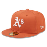 59Fifty Fitted Cap League Essential Oakland Athletics - Rust/White - Headz Up 