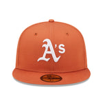 59Fifty Fitted Cap League Essential Oakland Athletics - Rust/White - Headz Up 