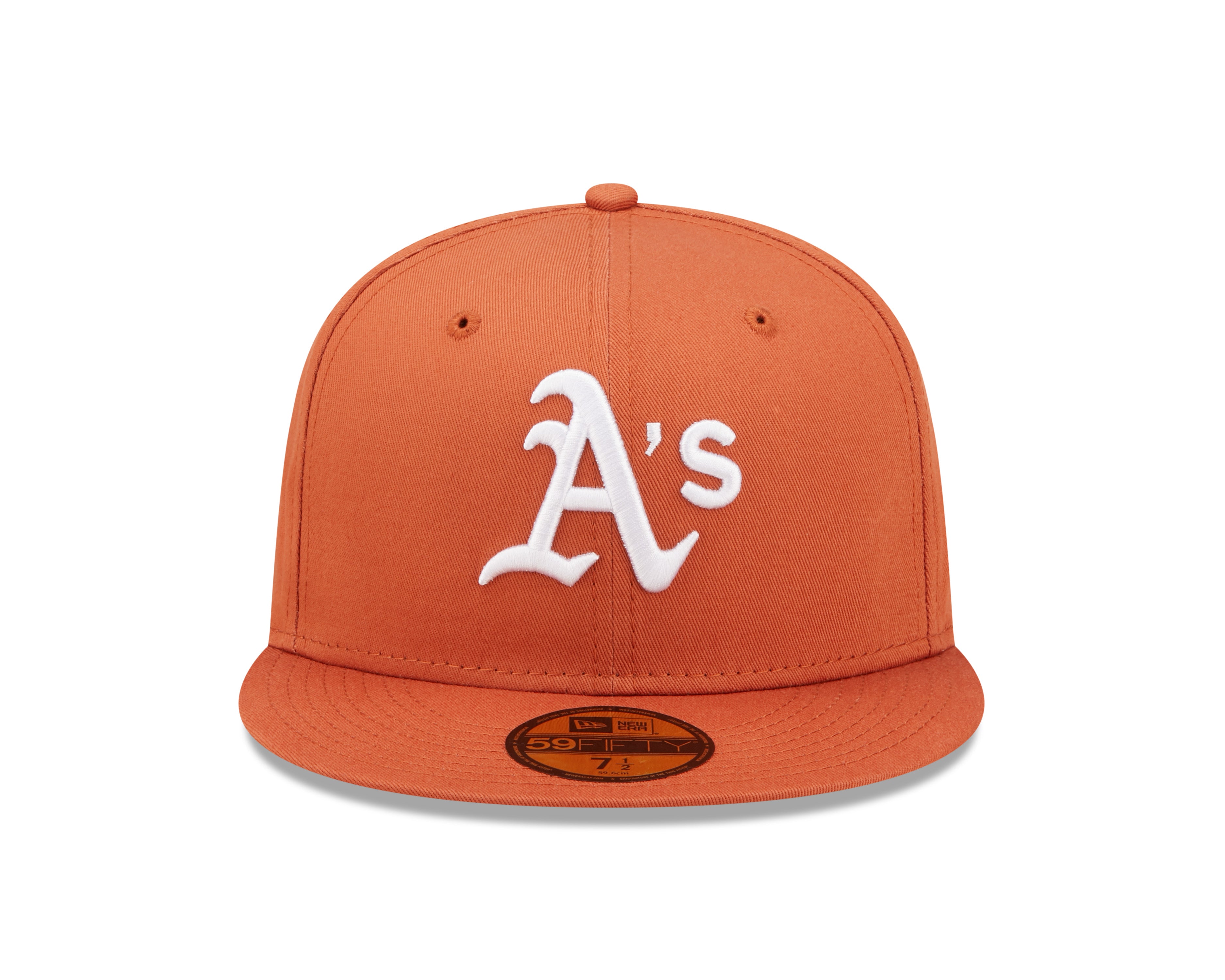 59Fifty Fitted Cap League Essential Oakland Athletics - Rust/White - Headz Up 