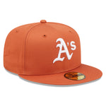 59Fifty Fitted Cap League Essential Oakland Athletics - Rust/White - Headz Up 