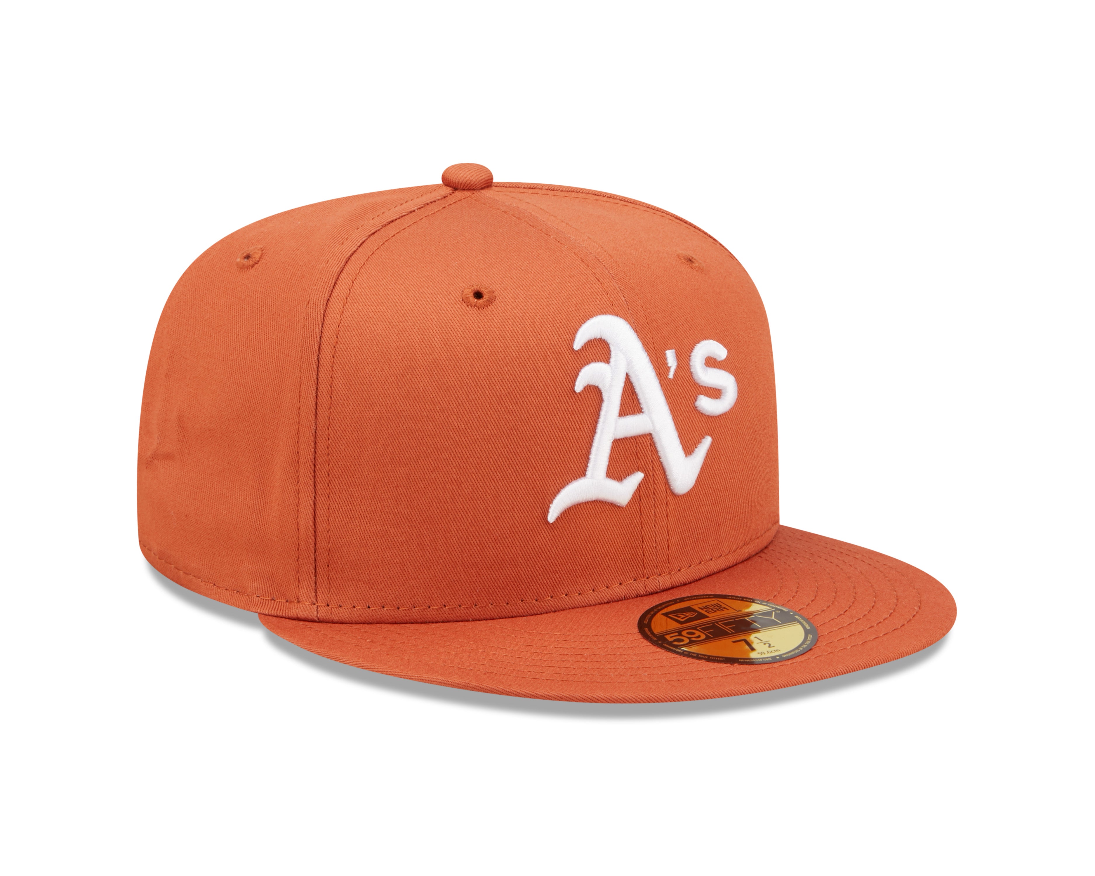 59Fifty Fitted Cap League Essential Oakland Athletics - Rust/White - Headz Up 