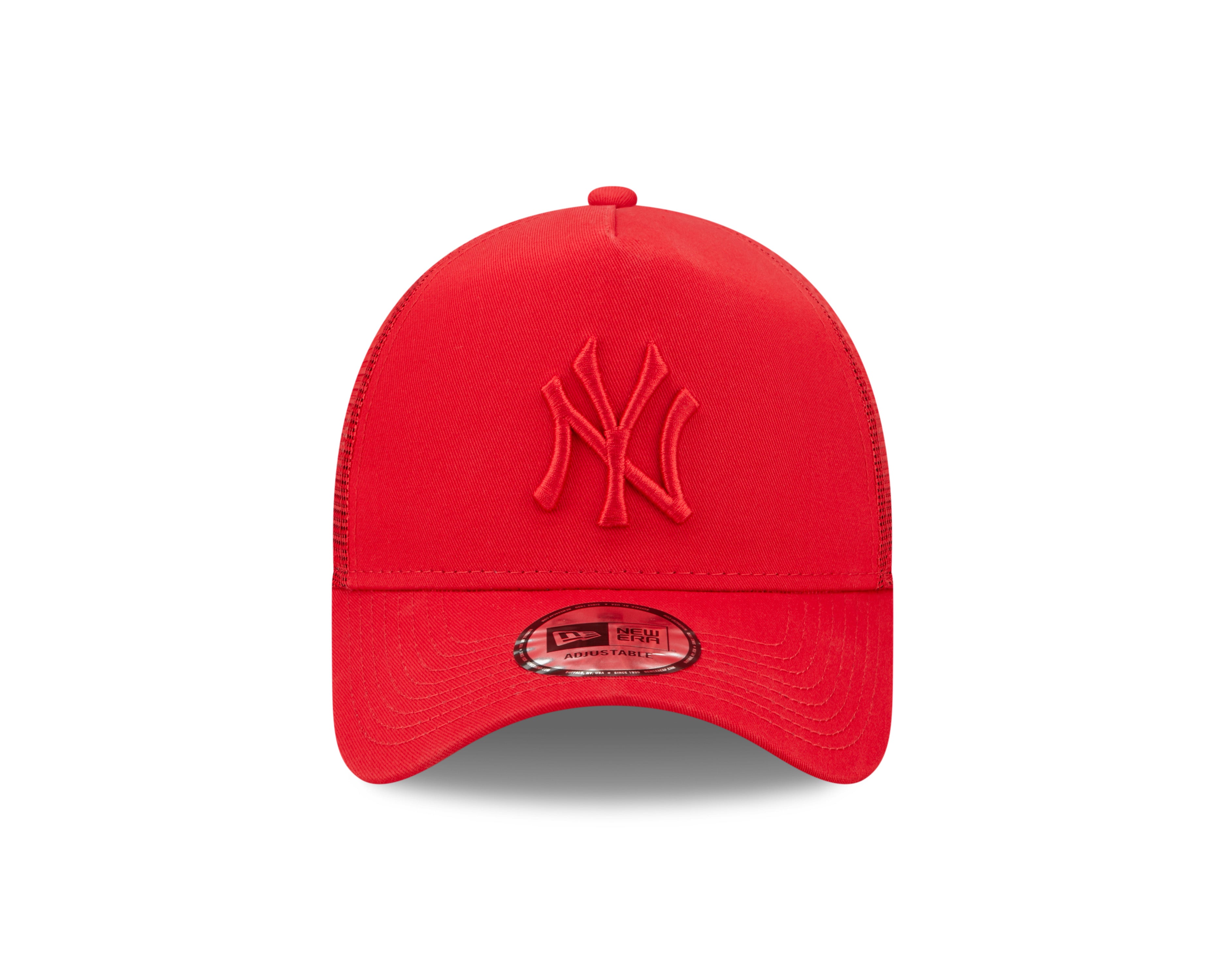 Tonal Mesh Trucker Cap New York Yankees - Scarlet/Scarlet - Headz Up 