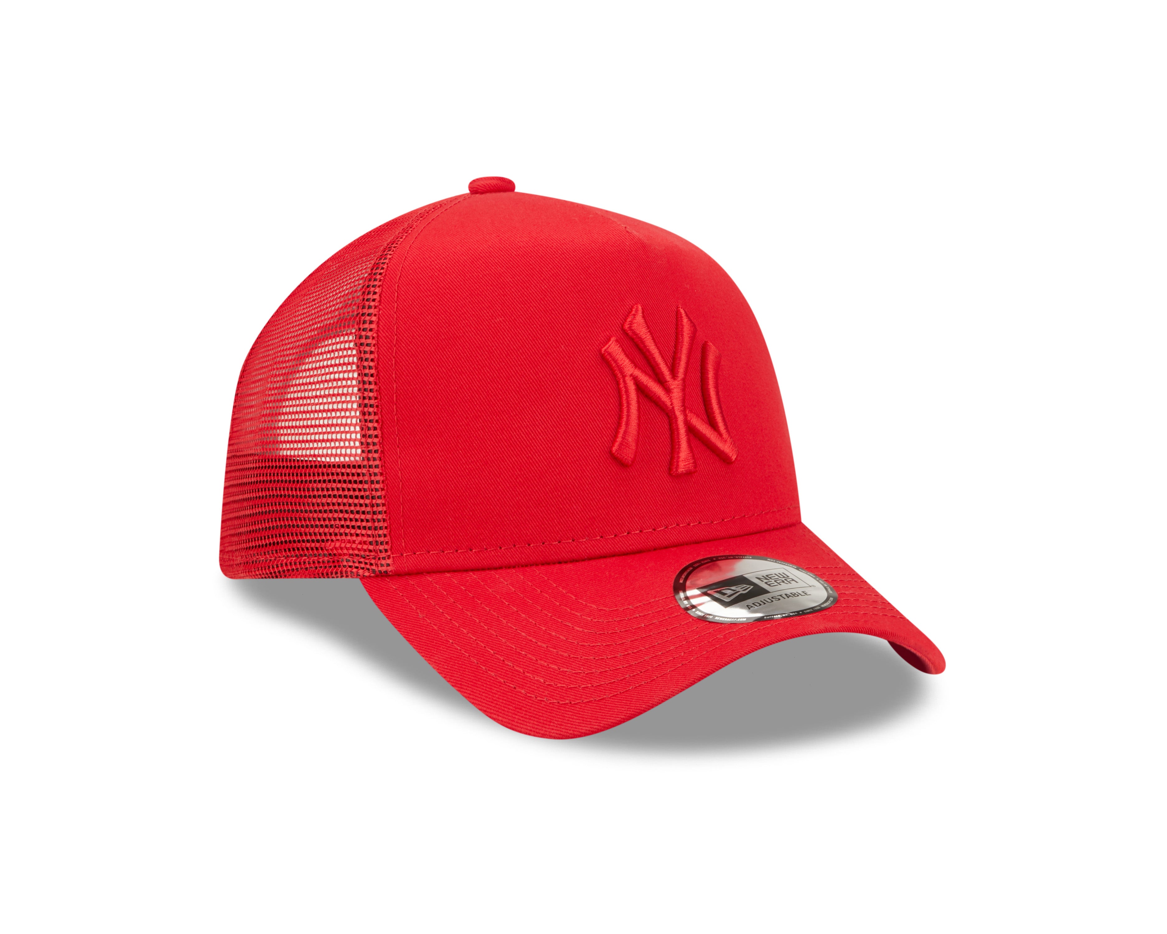 Tonal Mesh Trucker Cap New York Yankees - Scarlet/Scarlet - Headz Up 