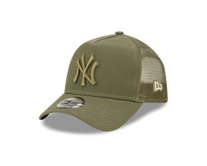 Tonal Mesh Trucker Cap New York Yankees - Olive/Olive - Headz Up 