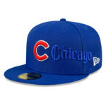 Chicago Cubs Script 59Fifty Fitted Cap - Blue - Headz Up 