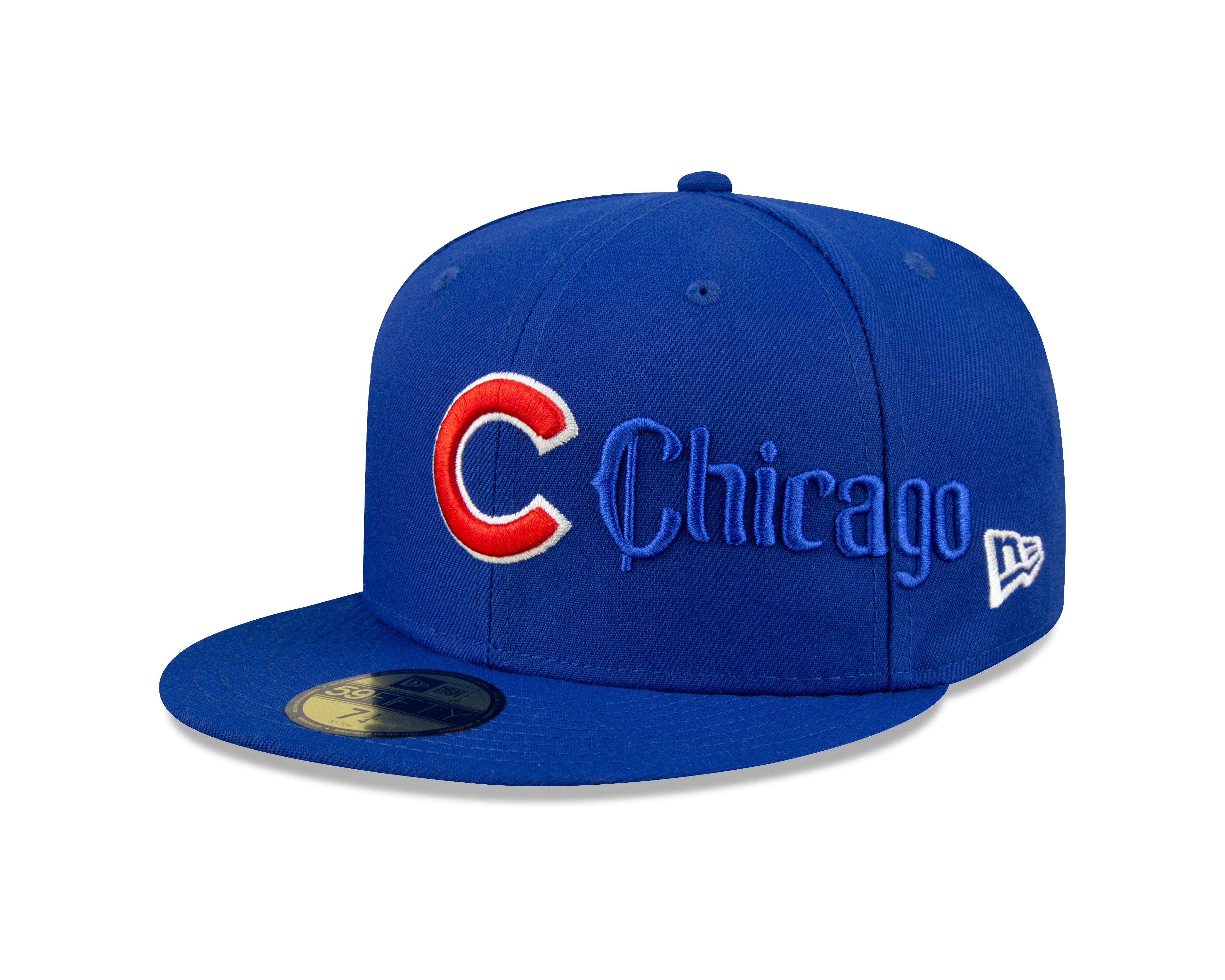 Chicago Cubs Script 59Fifty Fitted Cap - Blue - Headz Up 