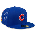 Chicago Cubs Script 59Fifty Fitted Cap - Blue - Headz Up 
